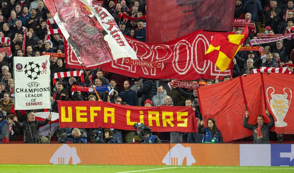 LUEFA publie une declaration conjointe avec les supporters de Liverpool 1024x604 1