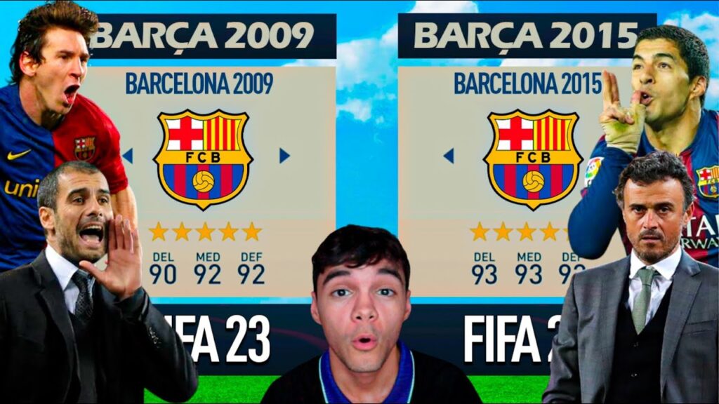 YouTube C2A1BARCA DEL SEXTETE contre BARCA MSN en FIFA 1024x576 1